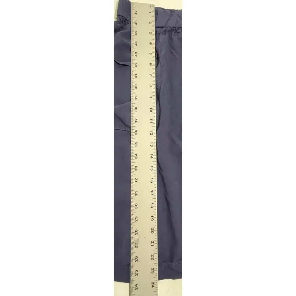 HM Midi Skirt 6 Blue Pockets A Line Minimalist Lightweight Cottage Lagenlook